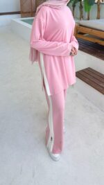 Leo Oyşo Takım - Toz Pembe - Görsel 5