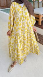 Mila Elbise - Sarı - Görsel 5