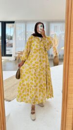 Mila Elbise - Sarı - Görsel 6