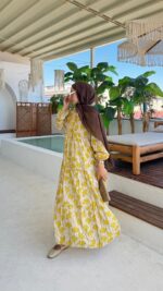 Mila Elbise - Sarı - Görsel 8