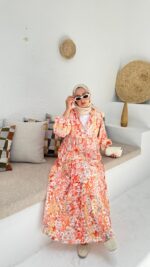 Miya Elbise - Turuncu - Görsel 2