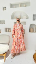 Miya Elbise - Turuncu - Görsel 9