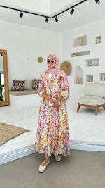 Miya Elbise - Toz Pembe - Görsel 2