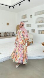 Miya Elbise - Toz Pembe - Görsel 3