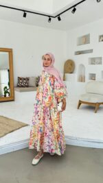 Miya Elbise - Toz Pembe - Görsel 5