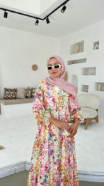 Miya Elbise - Toz Pembe - Görsel 7