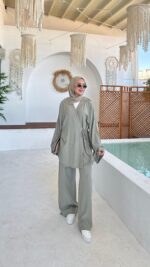 Pure Kimono Takım - Soft Yeşil - Görsel 3