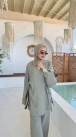 Pure Kimono Takım - Soft Yeşil - Görsel 5