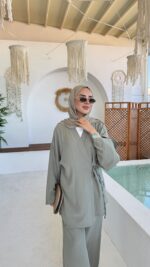 Pure Kimono Takım - Soft Yeşil - Görsel 7