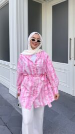 Blurr Gömlek - Pembe - Görsel 4