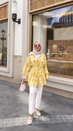 Blurr Gömlek - Sarı - Görsel 2