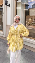 Blurr Gömlek - Sarı - Görsel 3