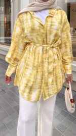 Blurr Gömlek - Sarı - Görsel 5