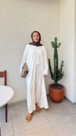 Lena Oyşo Takım - Beyaz - Görsel 7