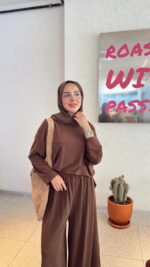 Lalin Oyşo Takım - Kahverengi - Görsel 2