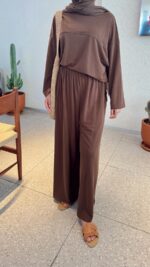 Lalin Oyşo Takım - Kahverengi - Görsel 3