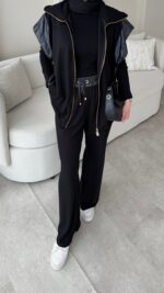 Tuşe Yelek Takım - Siyah - Görsel 7