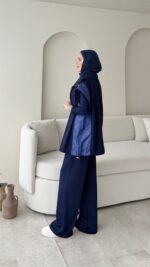 Tuşe Yelek Takım - Lacivert - Görsel 3