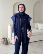 Tuşe Yelek Takım - Lacivert - Görsel 7