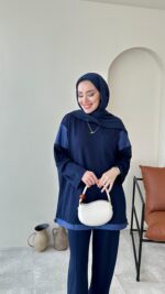 Aysu Oyşo Takım - Lacivert - Görsel 4