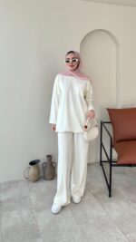 Aysu Oyşo Takım - Beyaz - Görsel 4