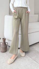 Uzun Scuba Çimalı Pantalon - Yeşil - Görsel 2