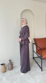 Zerda Kemerli Premium Oyşo Takım - Kahverengi - Görsel 3