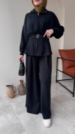 Zerda Kemerli Premium Oyşo Takım - Siyah - Görsel 4