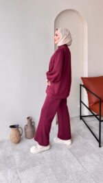 Siva Oyşo Takım - Bordo - Görsel 5