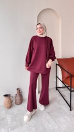 Siva Oyşo Takım - Bordo - Görsel 6