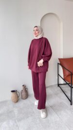 Siva Oyşo Takım - Bordo - Görsel 7