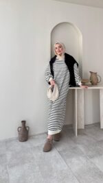 Misra Basic Elbise - Siyah