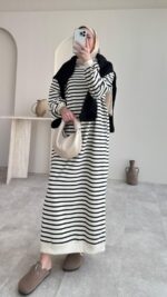 Misra Basic Elbise - Siyah - Görsel 2