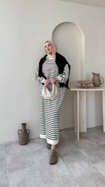 Misra Basic Elbise - Siyah - Görsel 6