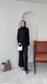 Viril Merserize Hırka - Siyah - Görsel 4