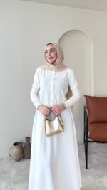 Viril Merserize Hırka - Beyaz - Görsel 4