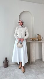 Esle Angora Hırka - Taş - Görsel 2