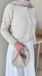 Esle Angora Hırka - Taş - Görsel 6