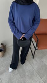 Bushu Basic Tişört - Lacivert - Görsel 4