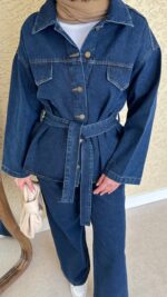 Dina Kot Takım - Lacivert - Görsel 7