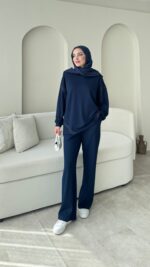 Mihri Şeritli Oyşo Takım - Lacivert