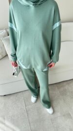 Mihri Şeritli Oyşo Takım - Mint Yeşil - Görsel 6