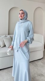 Sali Asimetrik Takım - Gri - Görsel 3