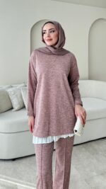 Kırlı Takım - Toz Pembe - Görsel 3