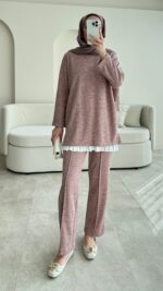 Kırlı Takım - Toz Pembe - Görsel 4