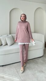 Kırlı Takım - Toz Pembe - Görsel 5