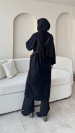 Demi Angora Hırka - Siyah - Görsel 3