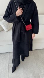 Demi Angora Hırka - Siyah - Görsel 7