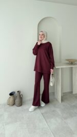 Fera Oyşo Takım - Bordo - Görsel 2