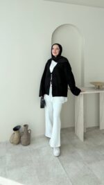 Mirla Triko Hırka - Siyah - Görsel 2